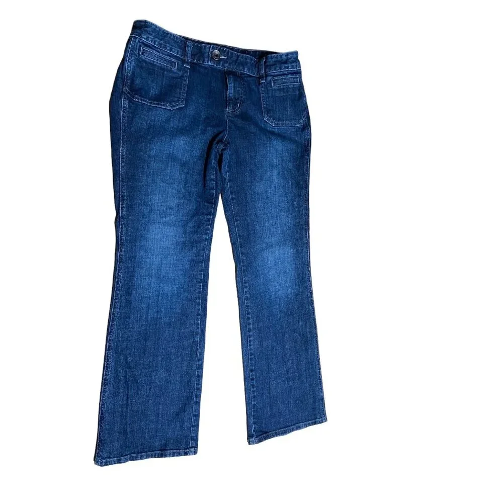 Banana Republic Blue Jeans Womens 10 Bootcut Denim Mid Rise Streach Classicore